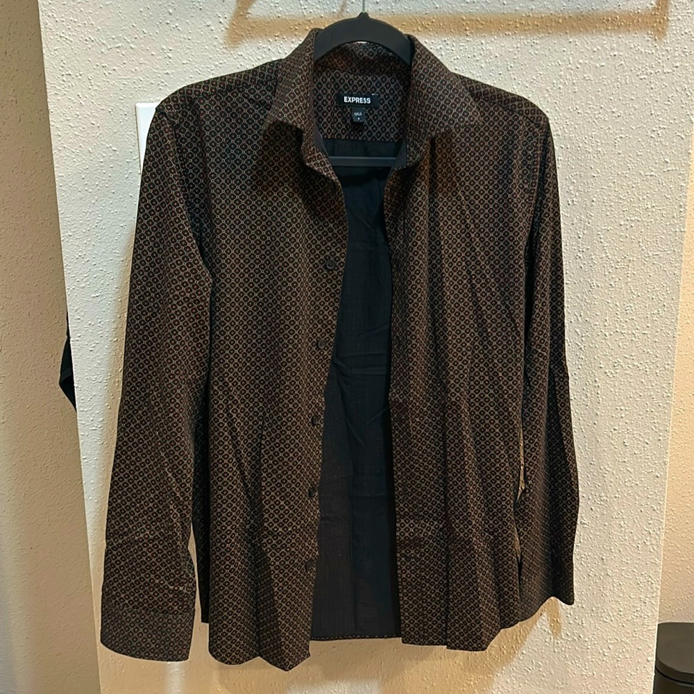 express button down long sleeve shirt